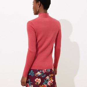 Loft Tops | Loft Nwt Women's Ribbed Turtleneck Sweater | Color: Pink | Size: Xs | 2livejcrew's Closet